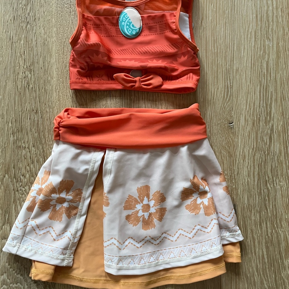 Disney Orange and White Swimwear Set